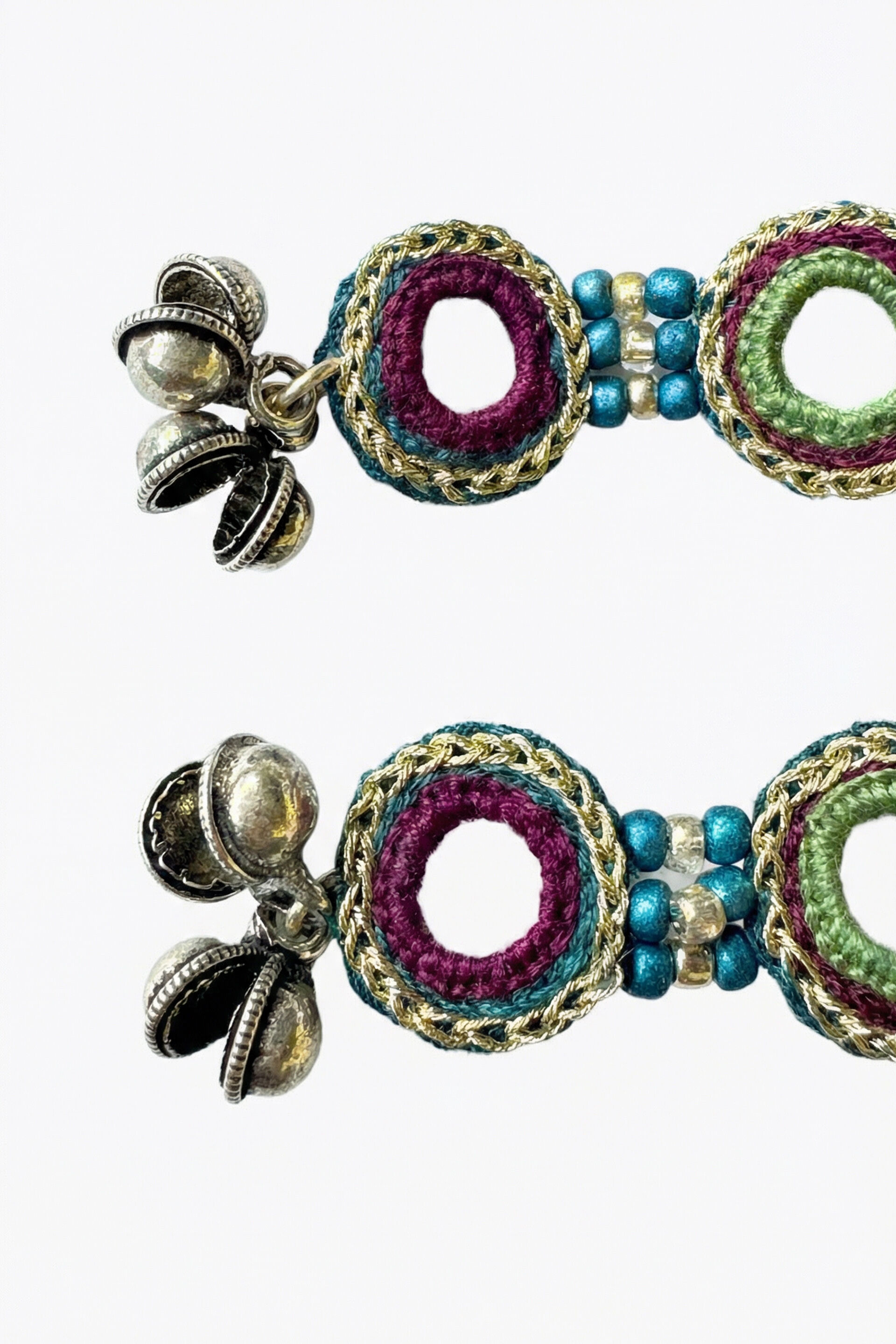 Layered Circle Dangler Earrings, , image 3